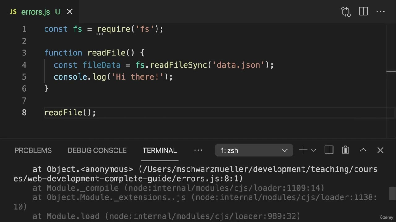 Custom Error Handling With try / catch [Day 55]           