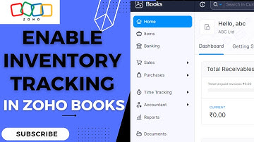 How to Enable Inventory Tracking of Items in Zoho Books Step by Step #zohobooks