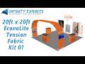 20ft x 20ft EconoLite Tension Fabric Kit 01 - Infinity Exhibits