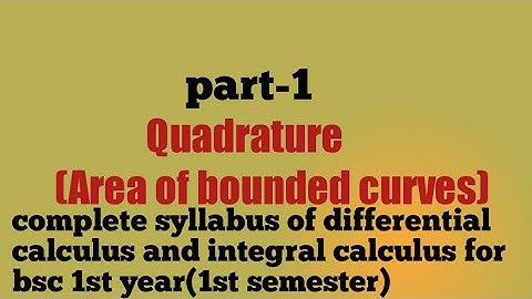 Quadrature(area bounded by curves)(part-1)#bscmaths #integral_calculus@mathmeansmagic3789