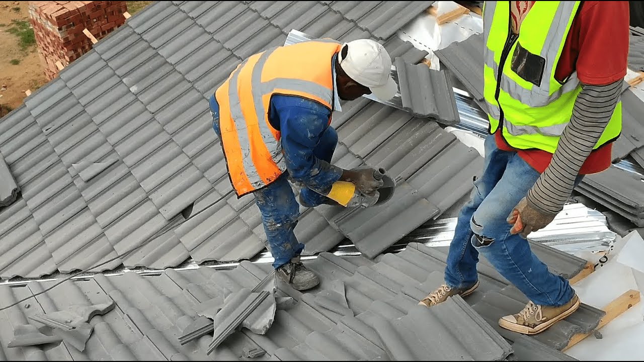 Step 18 -- Roof Tiles | Owner Building In South Africa