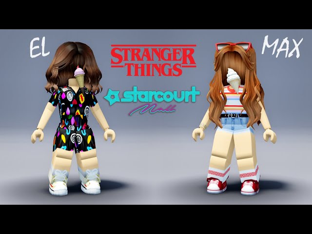 Eleven and Max's Starcourt Mall Outfits [Stranger Things] [ROBLOX
