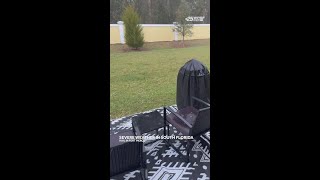 Hail in Fort Pierce during severe storms in South Florida