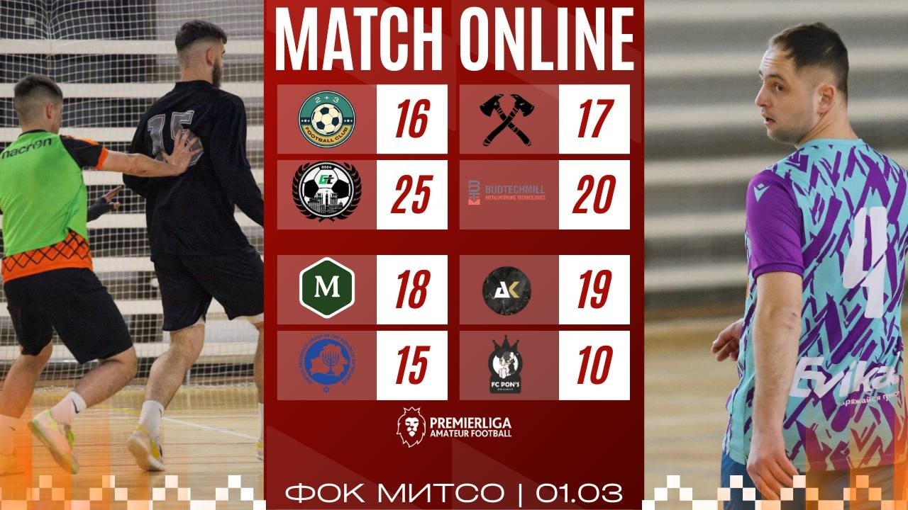 ПРЕМЬЕРЛИГА 5х5  | СЕЗОН 12 | ФОК МИТСО | 01.03.2026