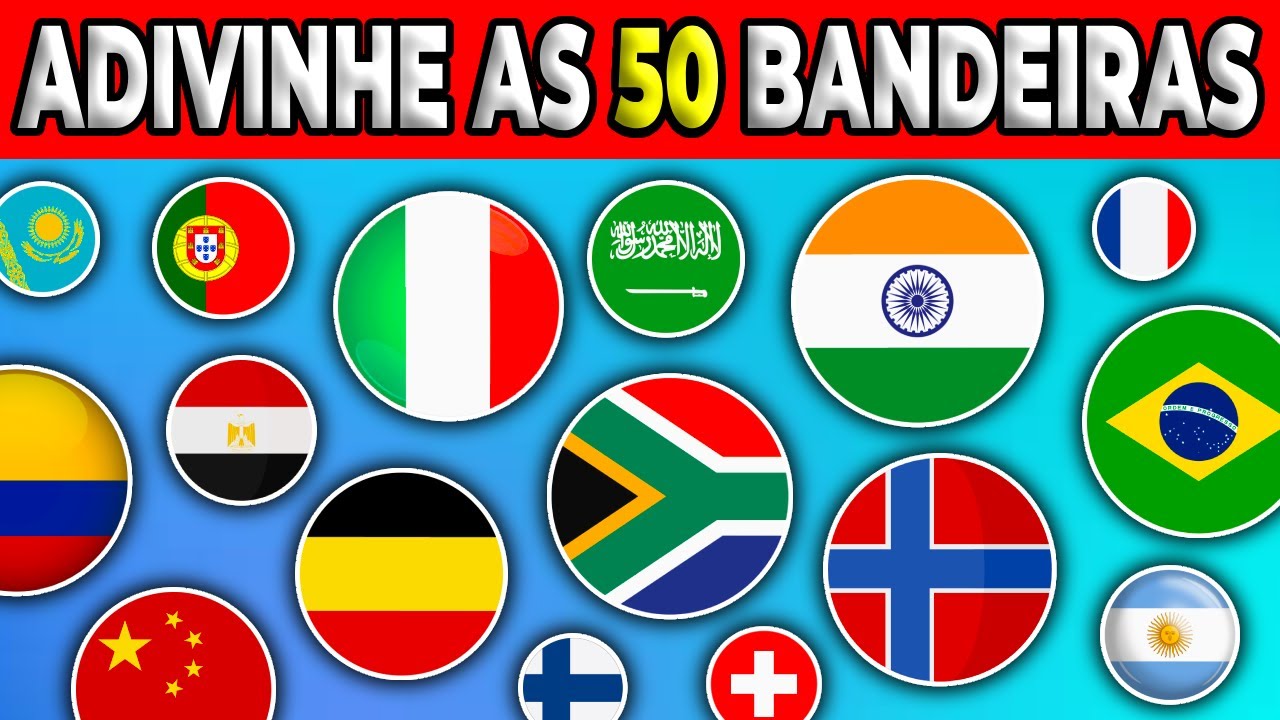 Quiz Bandeiras de Países - Quantas Você Consegue Acertar? 