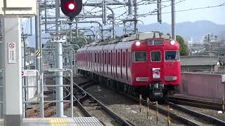 【残り1編成の本線中期車】名鉄6000系6028F+6800系布袋駅入線