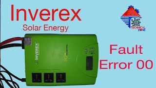 Inverex Error 00, Inverex Solar Energy, Inverex XP Solar Pro, Fault error 00, Inverex Output fault