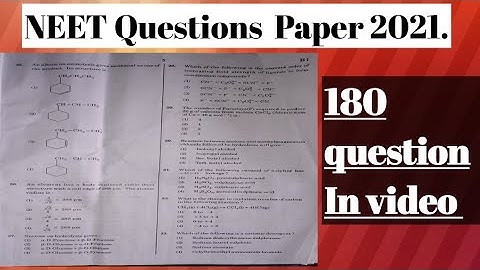 NEET questions Paper 2021.|| 180 questions in One video #NEET by SK ONLINE ACADEMY .