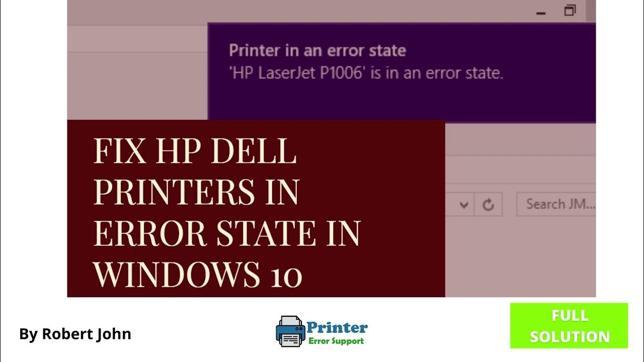 How To Fix Dell Printer in Error State Dell Printer in Error State