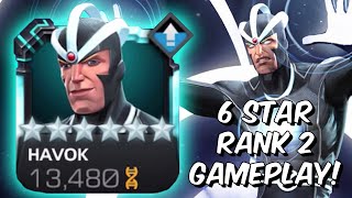 6 Star Rank 2 Havok Rank Up & Act 6 Gameplay! - God Tier Mutant MVP - Marvel Contest of Champions
