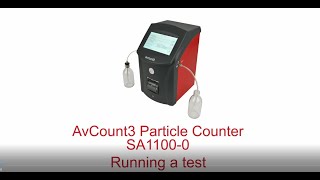 AvCount3 Particle Counter - Running a Test