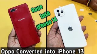 Oppo Mobile Converted in iPhone 13 Pro Max | Apple Logo and Lamination