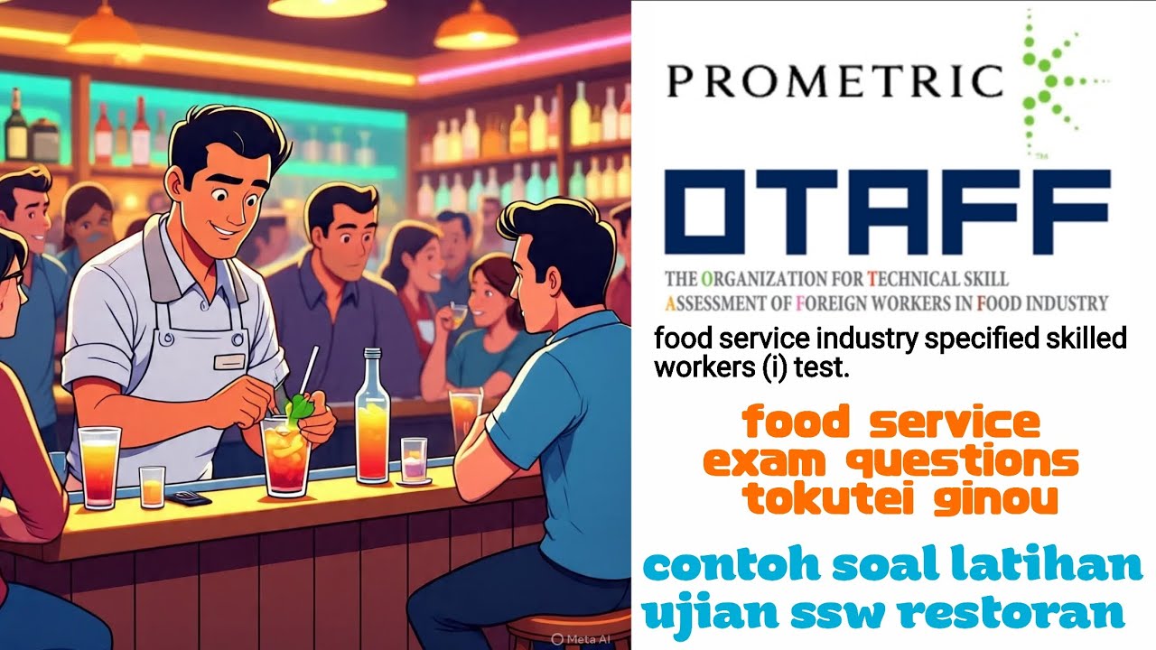 food service exam questions tokutei ginou || soal ujian ssw restoran