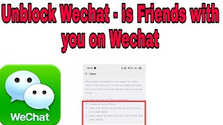 Có Mở Được Wechat Bị Khóa 3 Dòng Không ? Unblock Wechat - is Friends with you on wechat