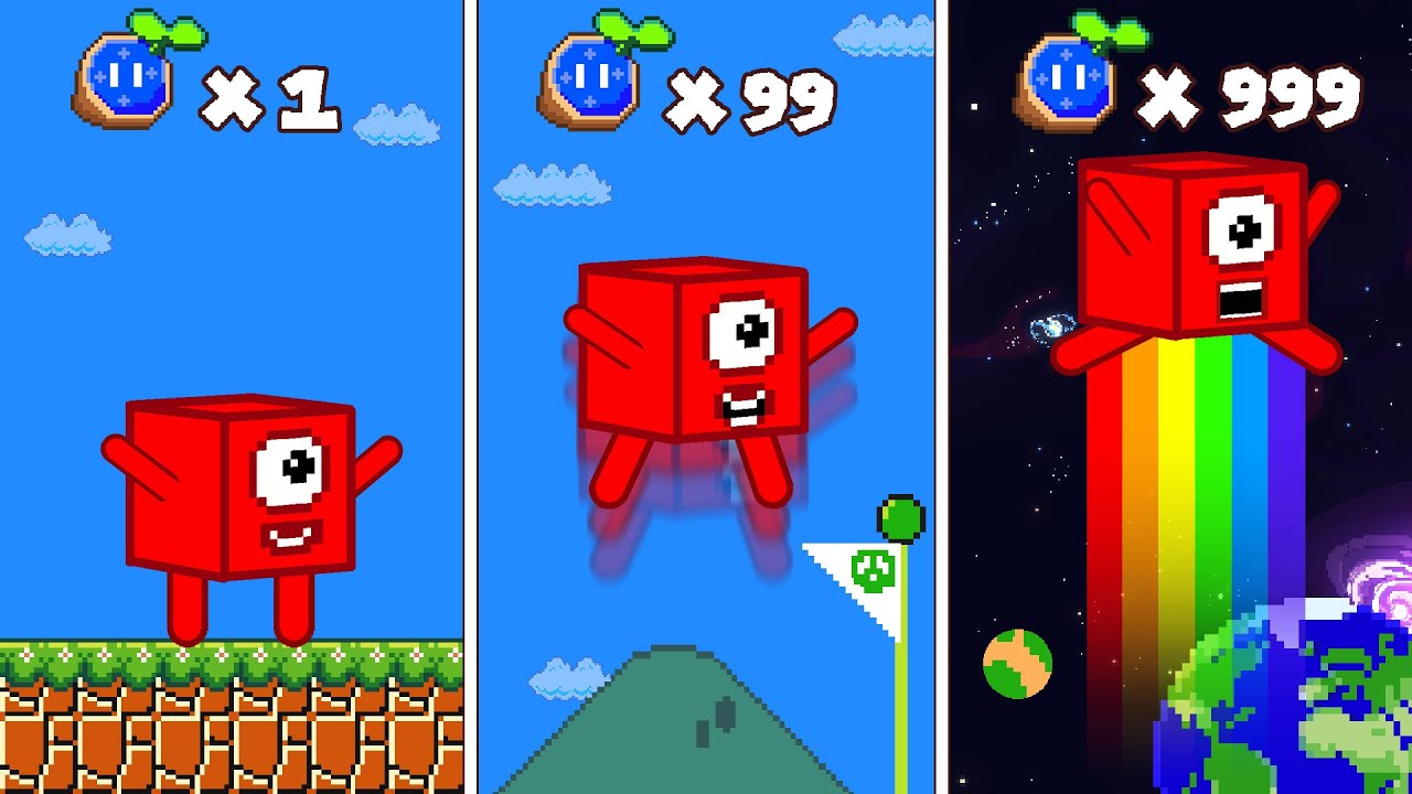 Finish The Pattern? but Every Seed Makes Number 1 JUMP HIGHER in Space Maze | Mario Game Animation