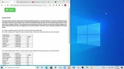 Data Base Task 01|Create a Database Using MySQL Workbench|1st Year |Java Institute|Vihari Jayasuriya