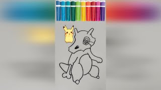 How To Draw A Cubone Pokémon |  Pokemon | How To Draw Pokemon | Cubone | #shorts#art#ytshorts