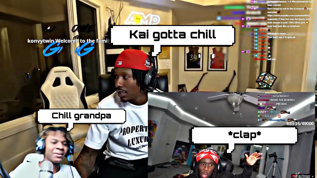 Peewee And Duke Reacts To Kai Cenat Turbulence Clip! - YouTube