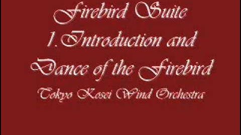 Firebird Suite 1. Introduction: The Firebird and her Dance. Tokyo Kosei Wind Orchestra.