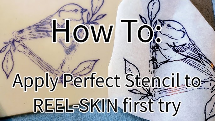 TATTOOING FAKE SKIN TUTORIAL - Part 2 - Applying the stencil 