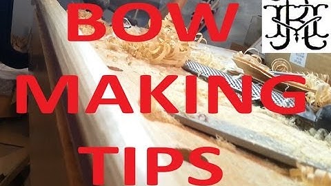 `How to make a Longbow` series, QUICK TIPS planing bumps