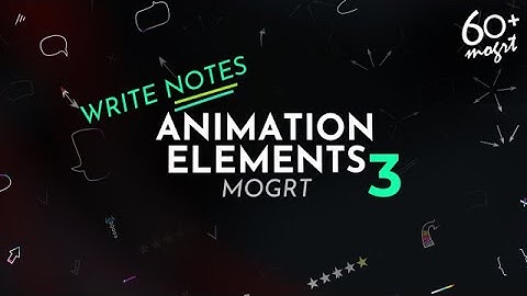 Animation Elements 3 Motion Graphics Templates