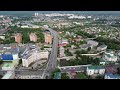 Пенза, пролет боком вдоль улицы Московской с видом на реку