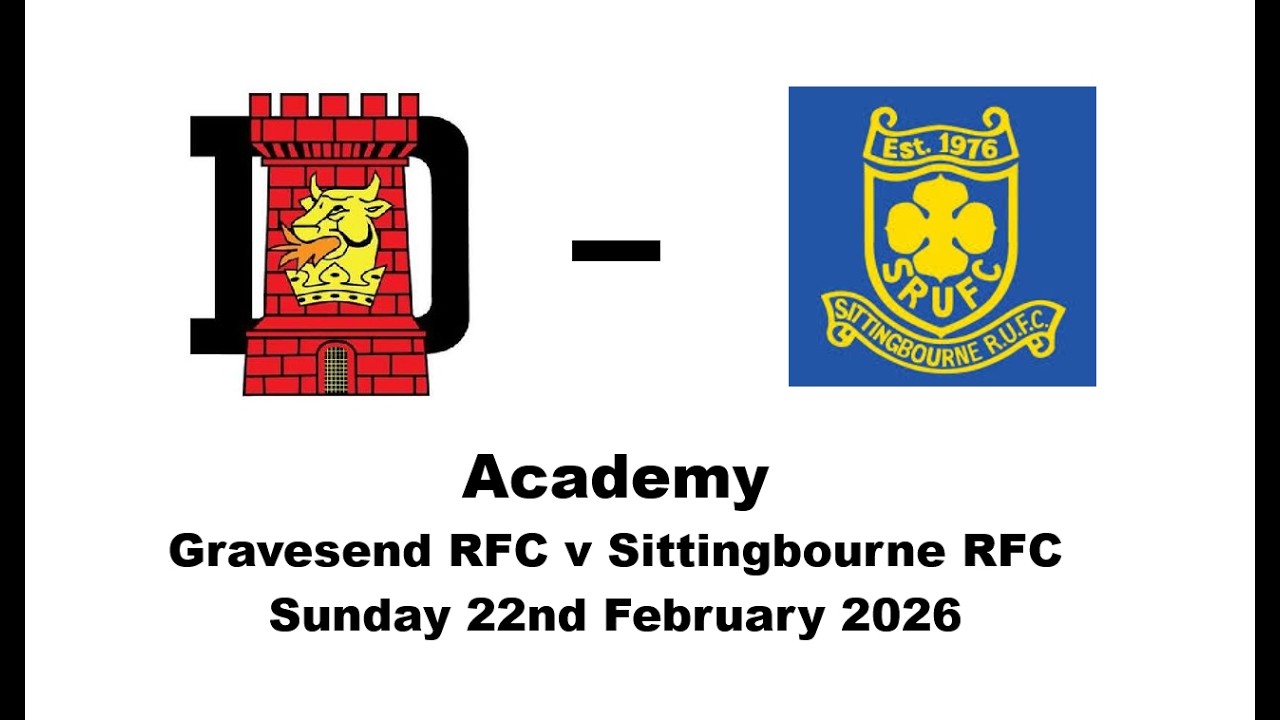 Sittingbourne Rfc Academy Gravesend RFC V Sittingbourne RFC 22nd February 2026 - YouTube