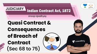 Quasi Contract & Consequences of Breach of Contact ( Sec 68 to 75)|Linking Laws | Anoop Upadhyay