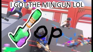 I Got The Minigun Big Paintball Roblox By Turtle With A Pickaxe - minigun op roblox