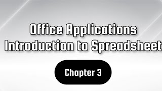Introduction to Spreadsheet - Class 9 Computer Science