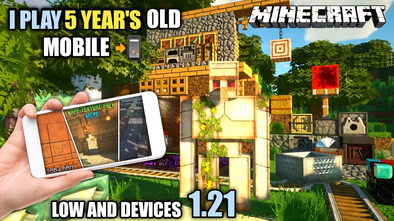 THE MOST REALISTIC SHADERS FOR MINECRAFT PE 1.21 | NAPP TEXTURE 1.21