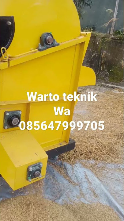 threzer padi kapasitas luar biasa. perontok padi roda tiga murah