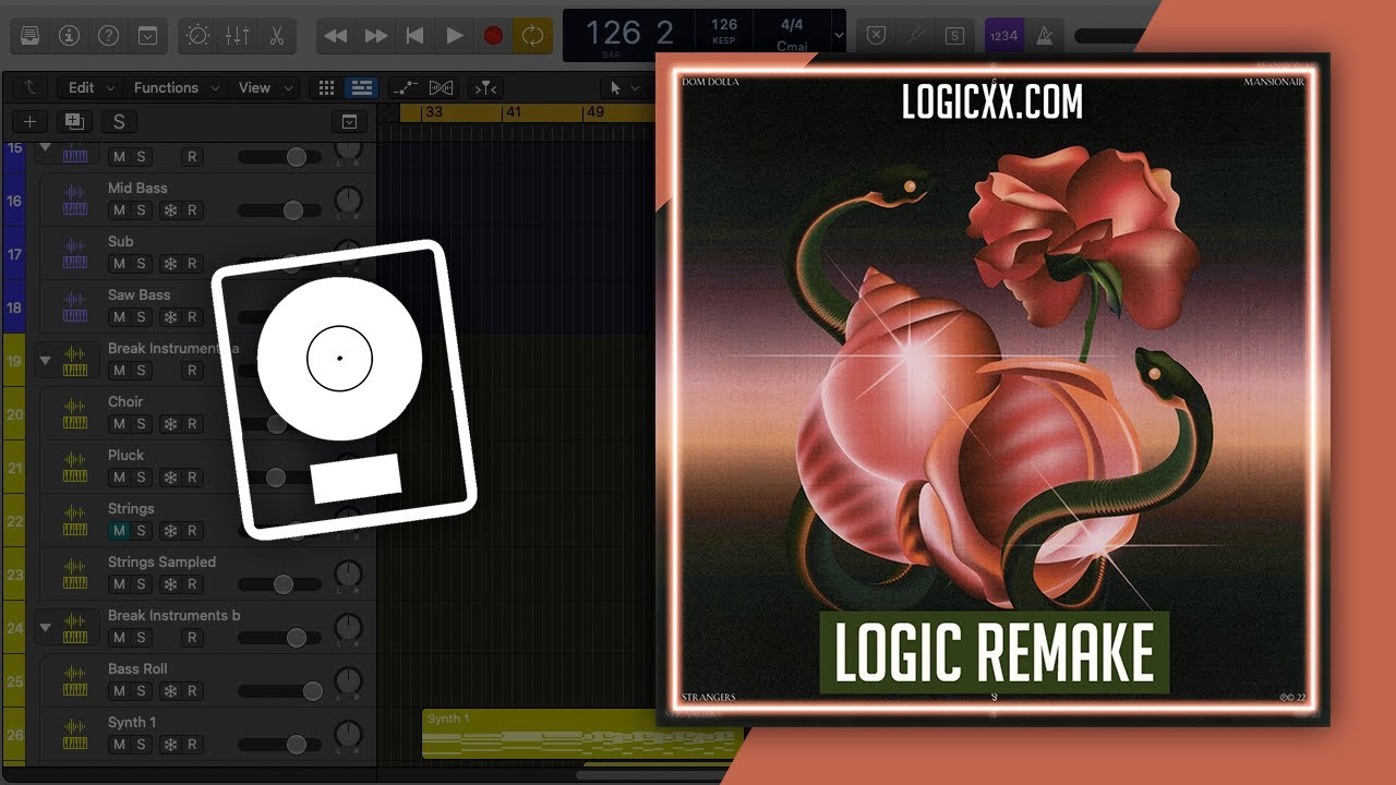 Dom Dolla feat. Mansionair - Strangers (Logic Pro Template)