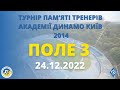 ТУРНІР ПАМЯТІ ТРЕНЕРІВ АКАДЕМІЇ ДИНАМО 2022 2014р.н ПОЛЕ 3 24.12.2022