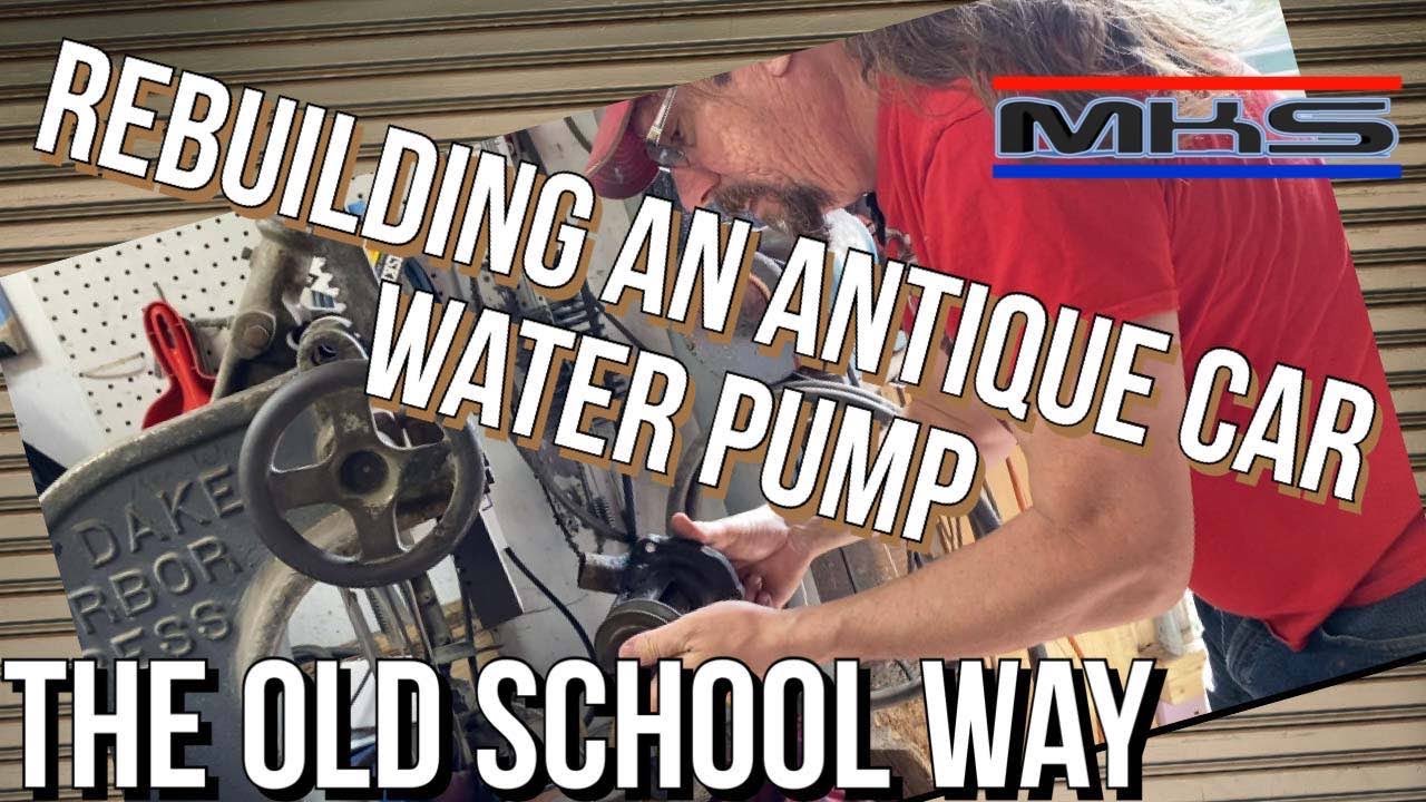 HOW TO: Old School TECH! Fix Your OWN Antique Car Water Pump You Can Do