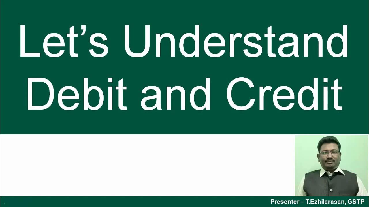 Accounts Basics in Tamil Debit and Credit Explained in Tamil