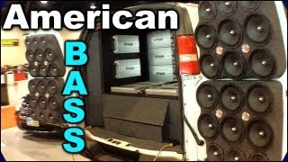 American Bass Demo Van @ SBN 2012 | INTENSE Car Audio System Install w/ AB Subs Amps & Speakers