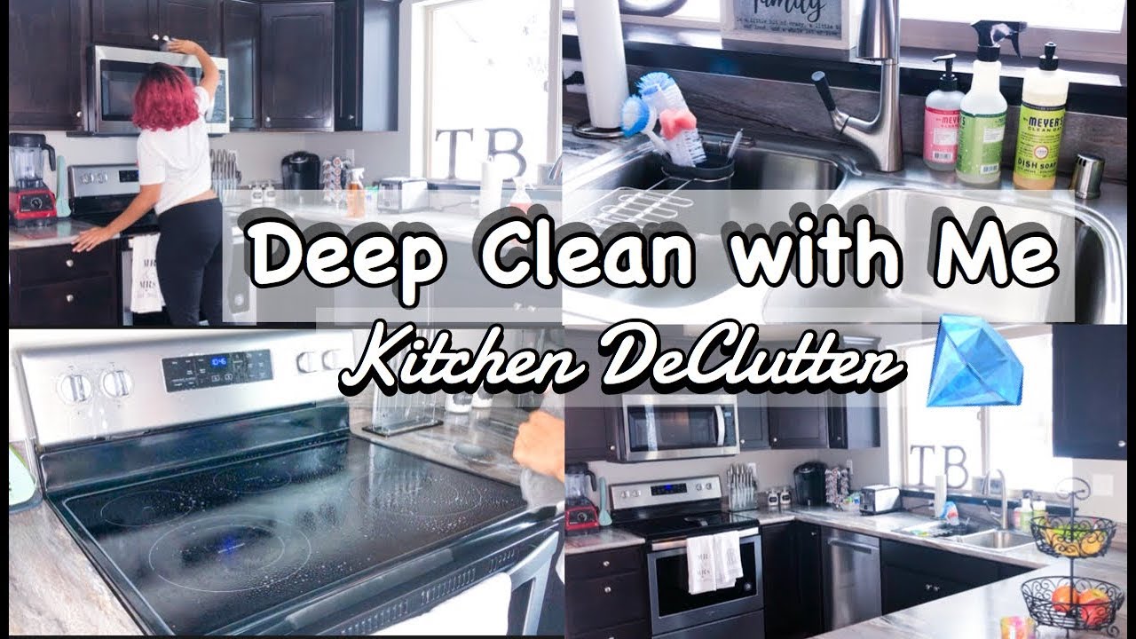 CLEANING MOTIVATION// Kitchen Deep Clean With Me 2019 - YouTube