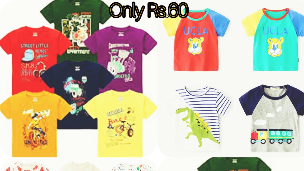 Bacho ka Cotton T shirt Gol gala half bazo h sb Mix Brand 34