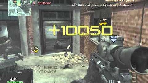 MW3 MSR multi 5 man kill feed
