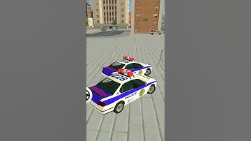 Spider Stickman Rope Hero #miami Police Car Video