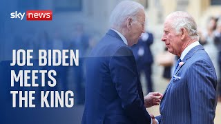 President Joe Biden meets the King