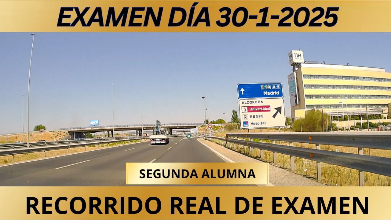 ASÍ Fue el Último EXAMEN de CONDUCIR en MÓSTOLES 2025: RECORRIDO REAL