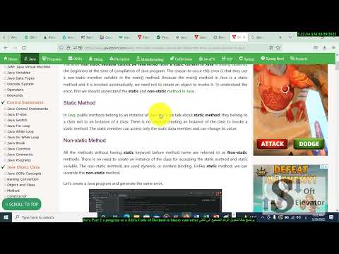 Java Part 2 a program or a JAVA Code of Decimal to binary converter