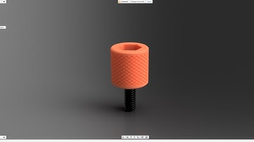 Fusion 360 - Quick and Easy Knurled Thumb Screw