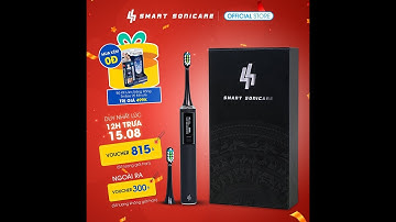 Bàn chải đánh răng điện Việt Smart Sonicare SS-01 Công Nghệ Sóng Âm, Chải Sạch Mảng Bám gấp 10 lần