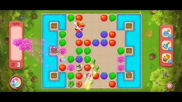 Gardenscapes Level 1696 [No booster] [Hard Level] #androidgameplay #powerseekers #gardenscapesgame