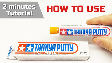Tamiya putty basic type | Tutorial for beginners