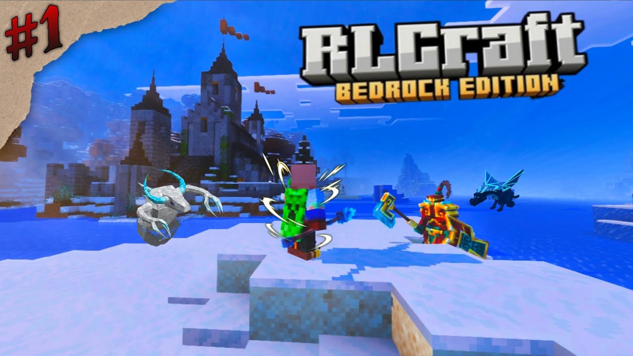 My First Day In Rlcraft Bedrock Edition But There Are Lots Of Monsters ...